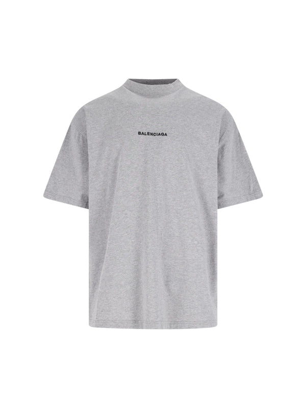 Balenciaga Tsvh 100% Cotton t-shirt in gray