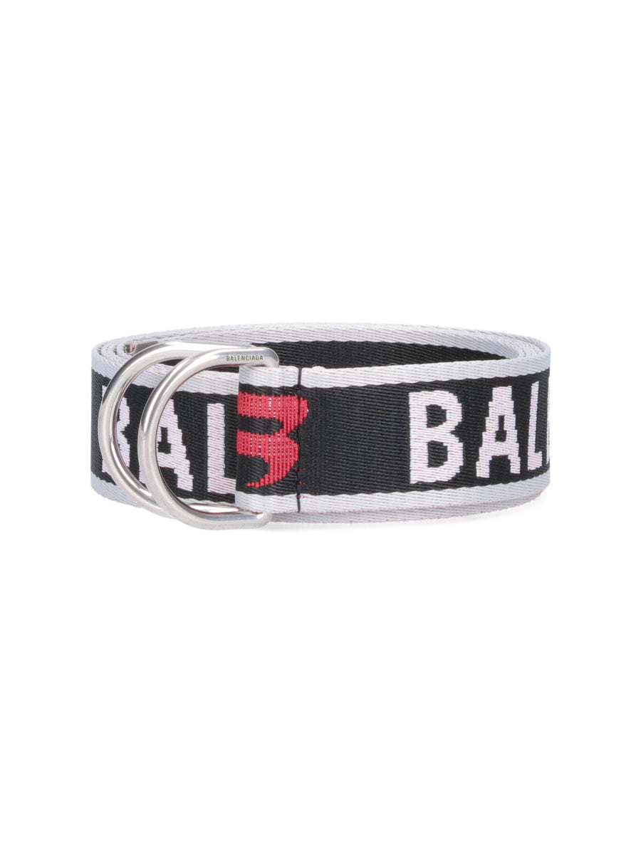 Balenciaga 100% polyester belt in black