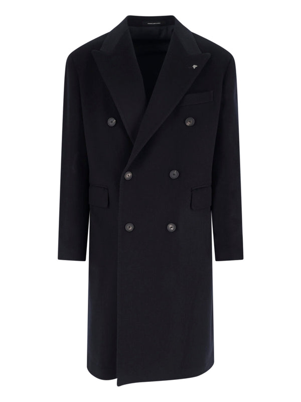 Tagliatore 100% Virgin Wool coat in black