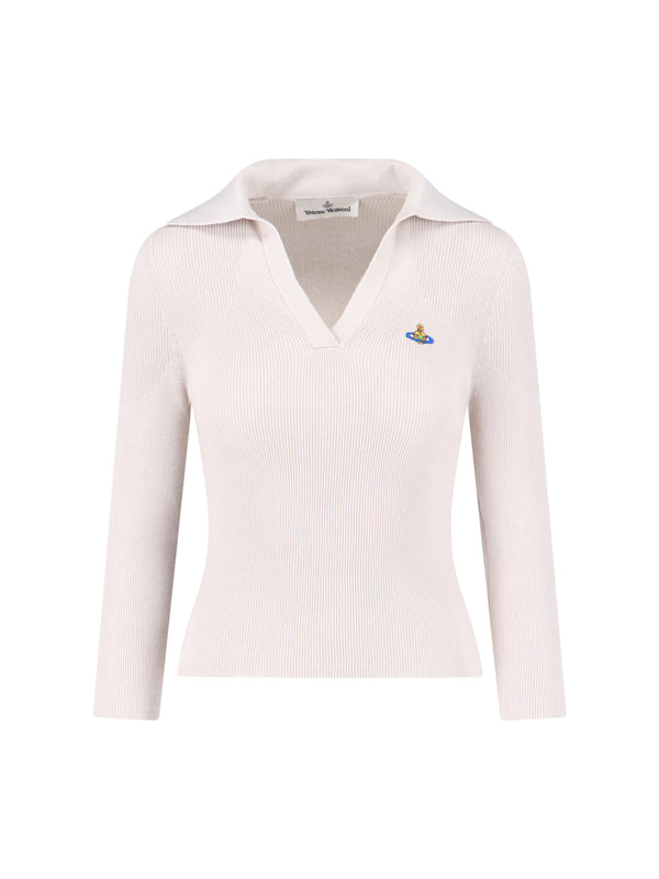 Vivienne Westwood 85% Cotton polo in white