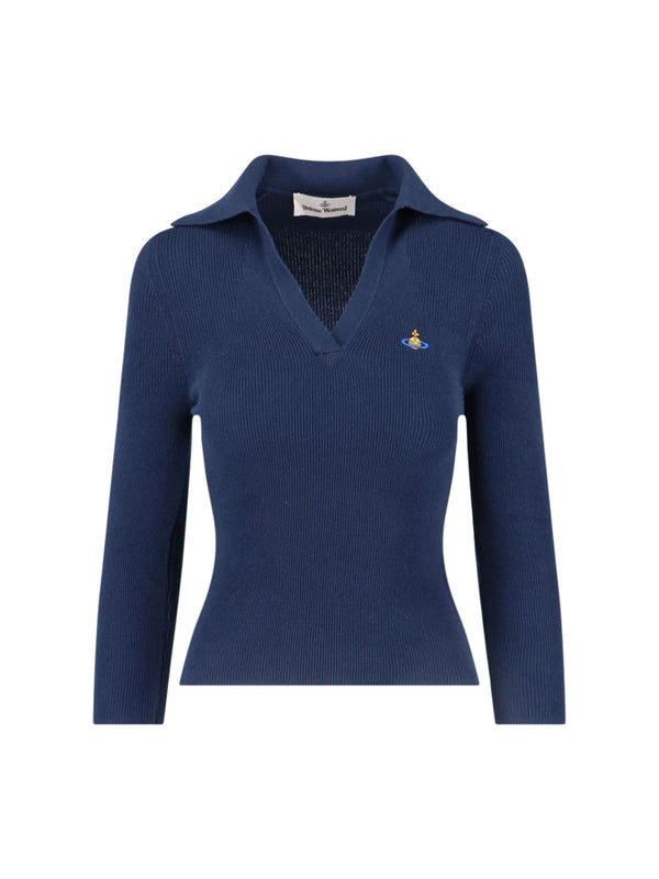 Vivienne Westwood 85% Cotton polo in navy