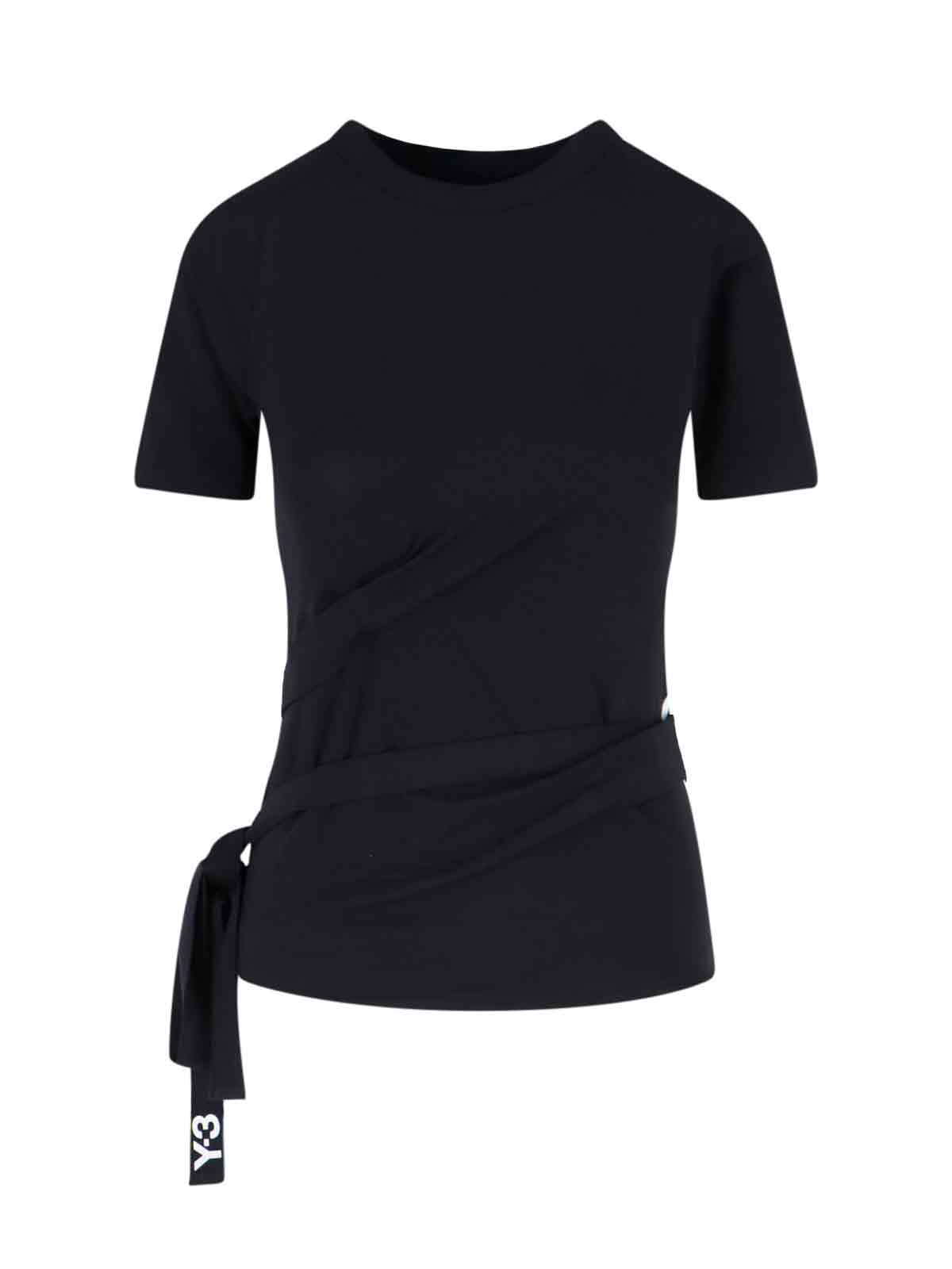 Y-3 T-shirts and Polos Black Lyocell