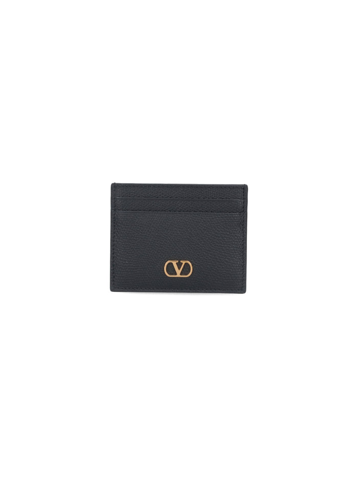 Valentino Garavani Wallets Black Calf Leather