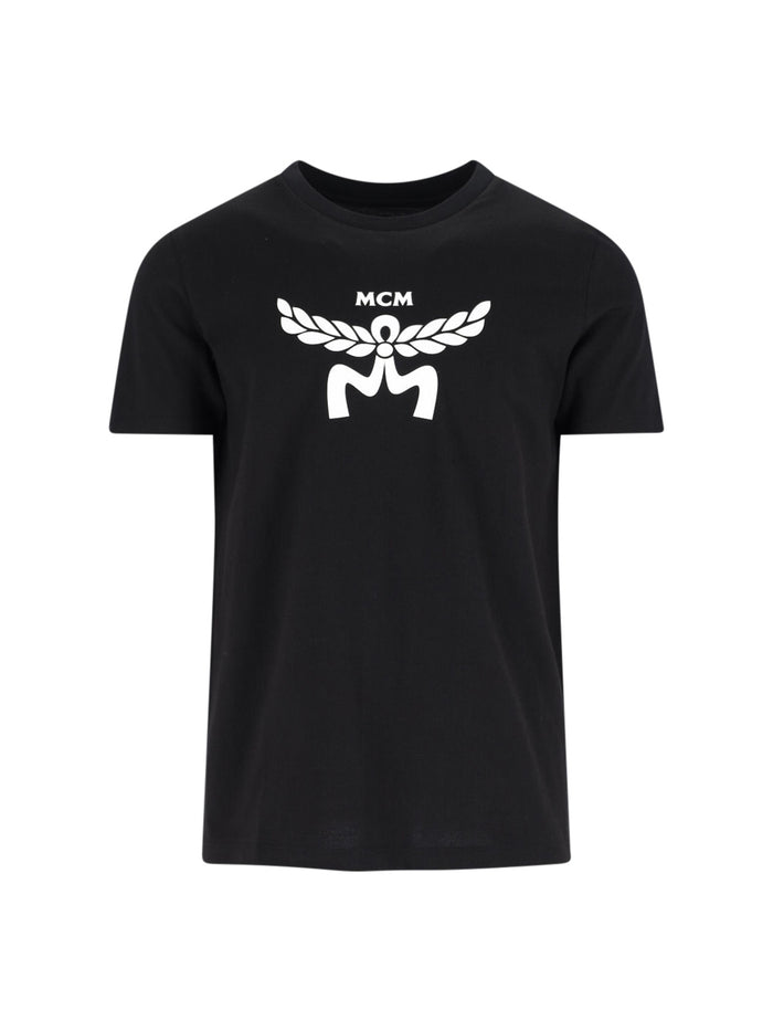 Mcm T-Shirts And Polos Black Organic Cotton