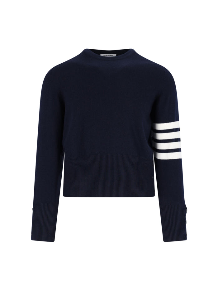 Thom Browne Sweaters Blue Cashmere