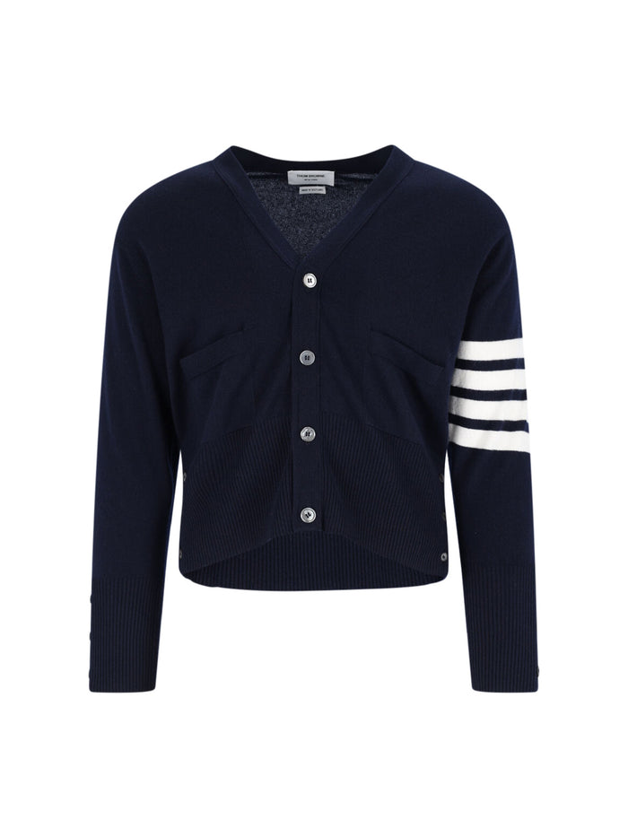 Thom Browne Sweaters Blue Cashmere