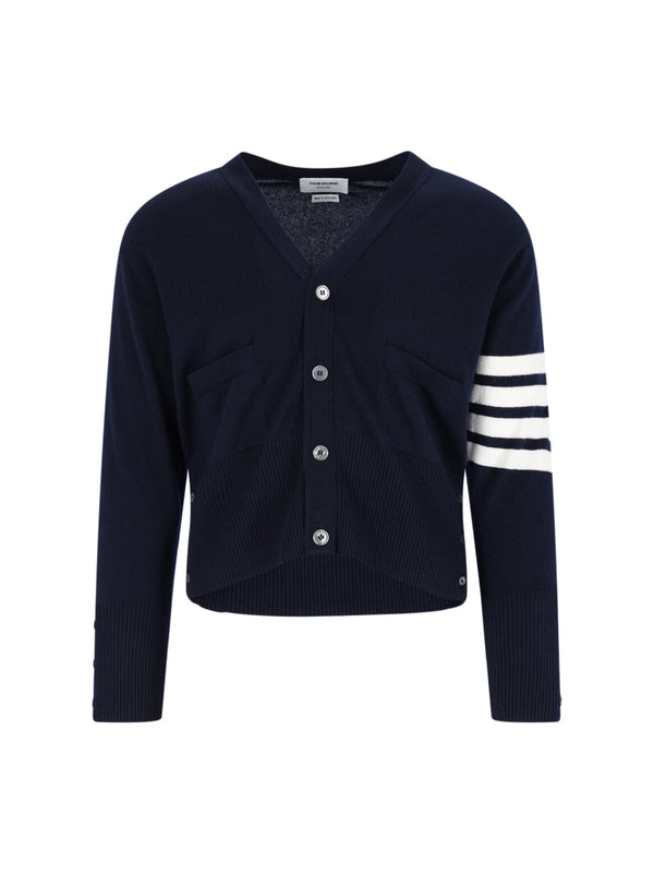 Thom Browne 100% Cashmere cardigan in navy