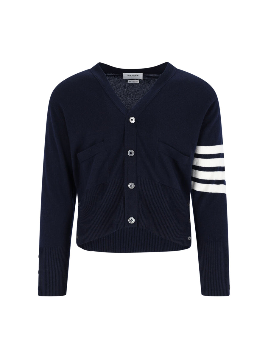 Thom Browne 100% Cashmere cardigan in navy