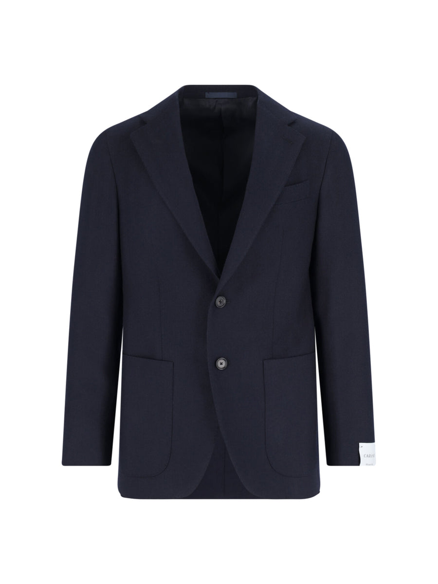 Caruso 100% wool blazer in navy