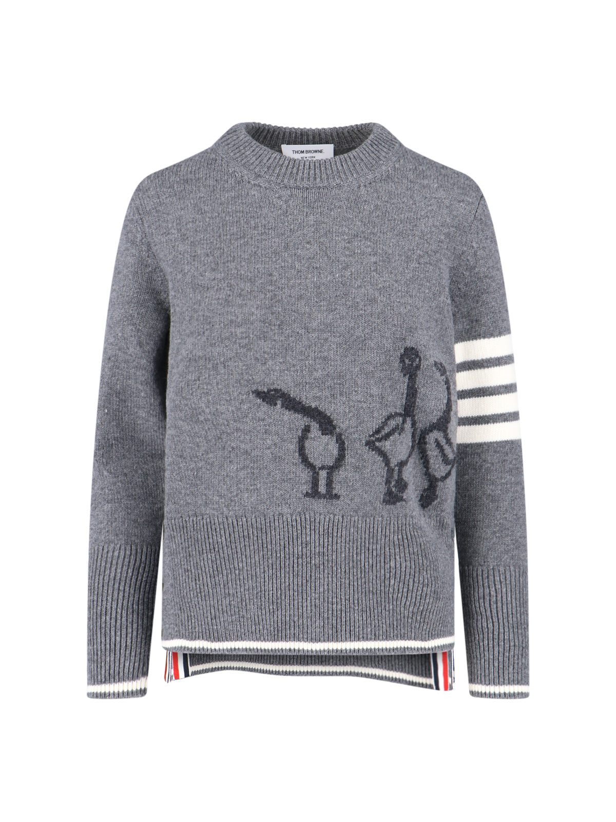 Thom Browne Sweaters Grey Virgin Wool