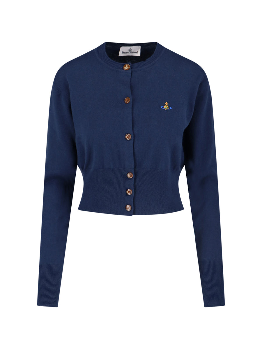 Vivienne Westwood 85% Cotton cardigan in navy