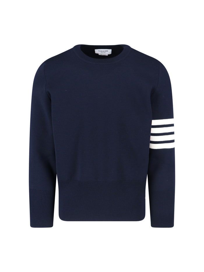 Thom Browne Sweaters Blue Virgin Wool