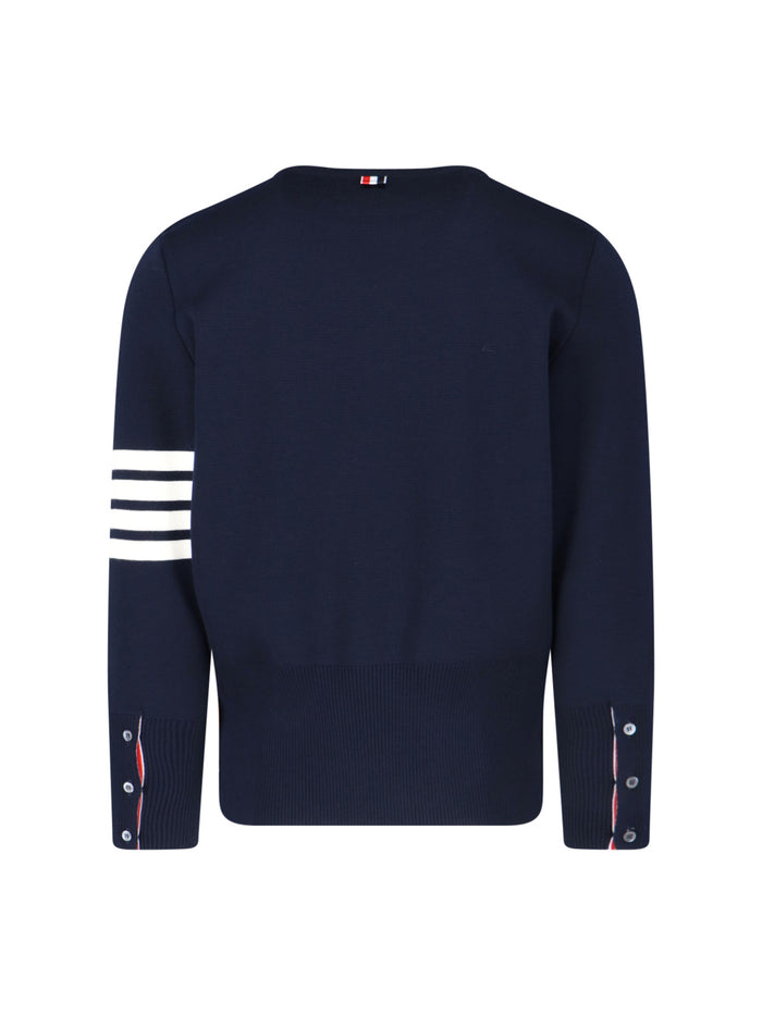 Thom Browne Sweaters Blue Virgin Wool