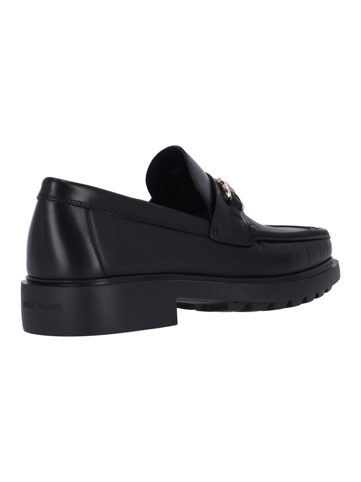 Ferragamo Flat Shoes Black Upper: Calf Leather