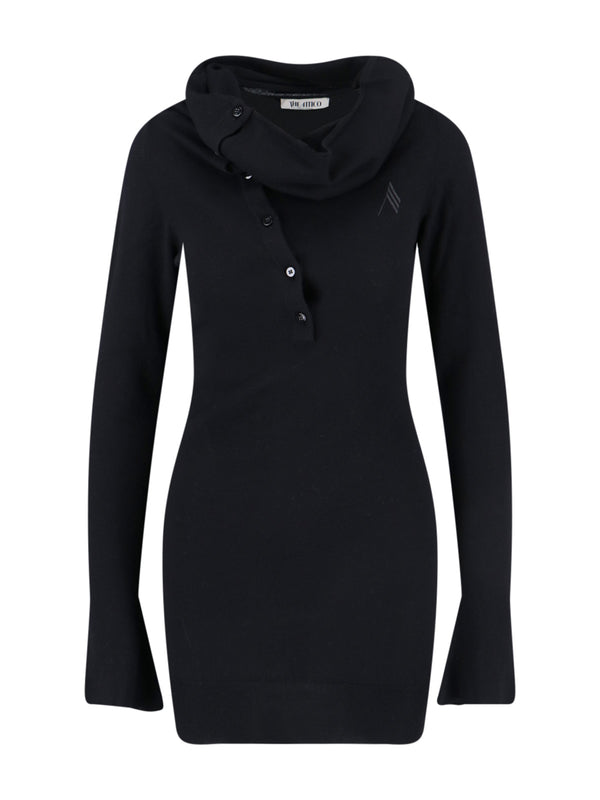 The Attico 80% Wool dress in black