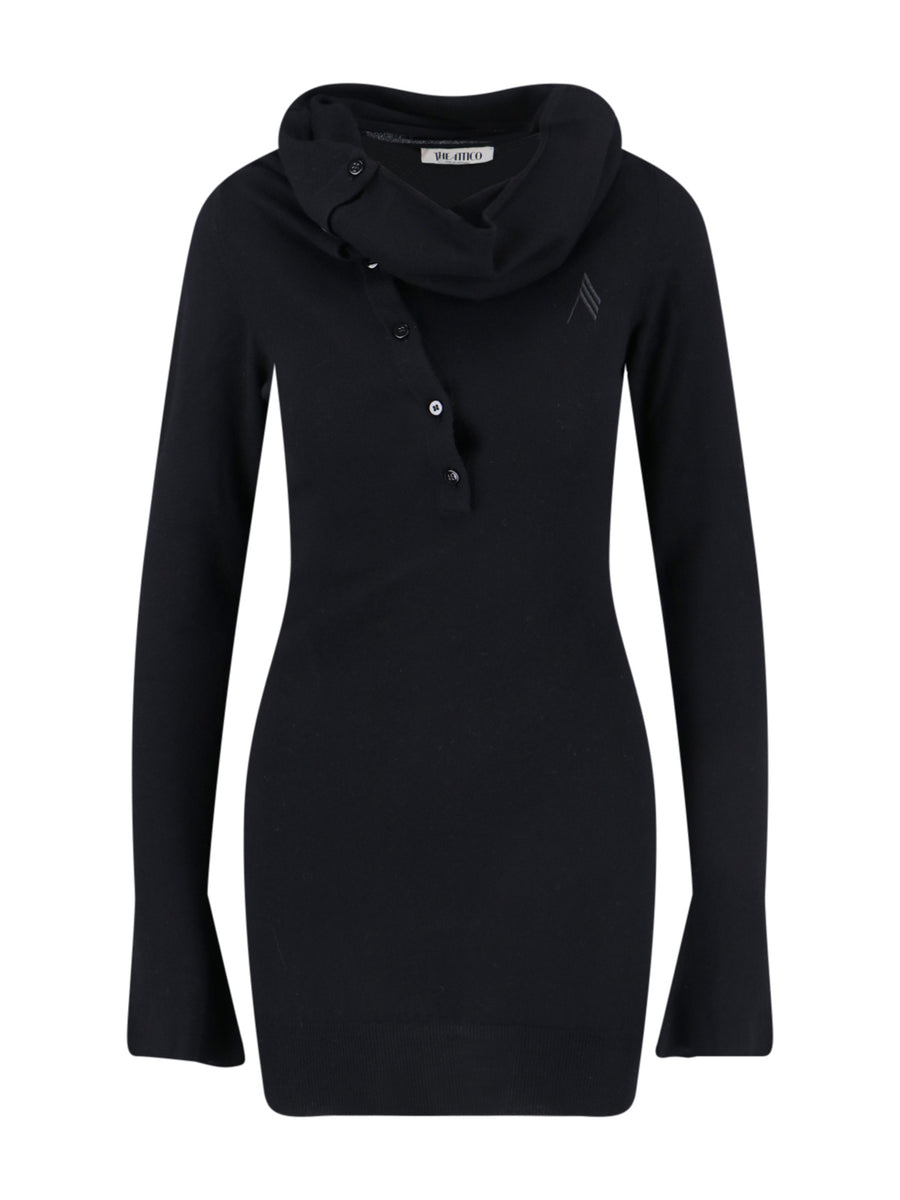 The Attico 80% Wool dress in black