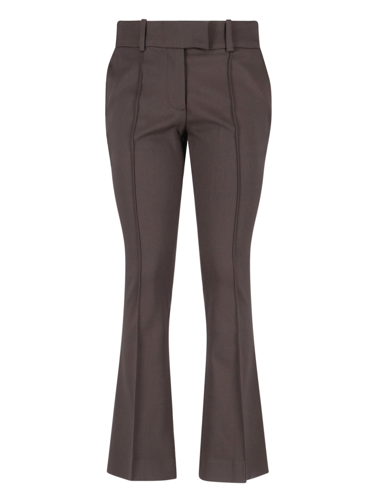 The Attico Trousers Brown Virgin Wool