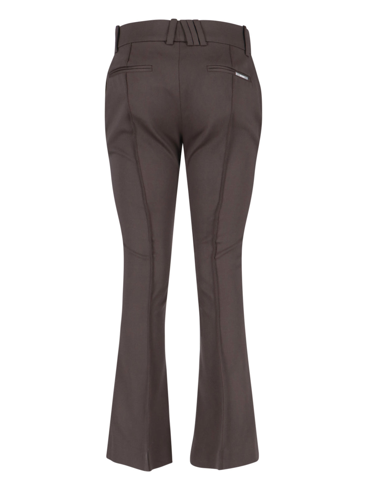 The Attico Trousers Brown Virgin Wool