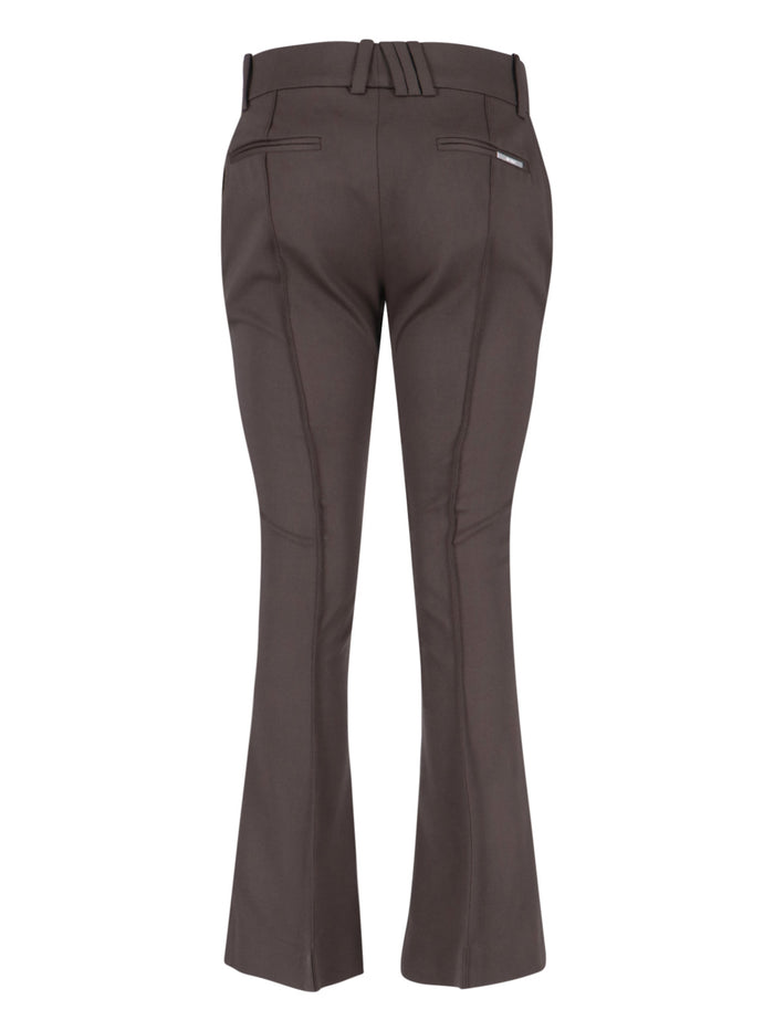The Attico Trousers Brown Virgin Wool