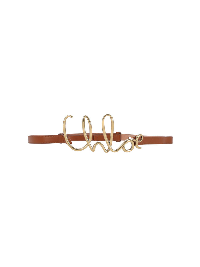 Chloè Belts Brown Main Material: Calf Leather