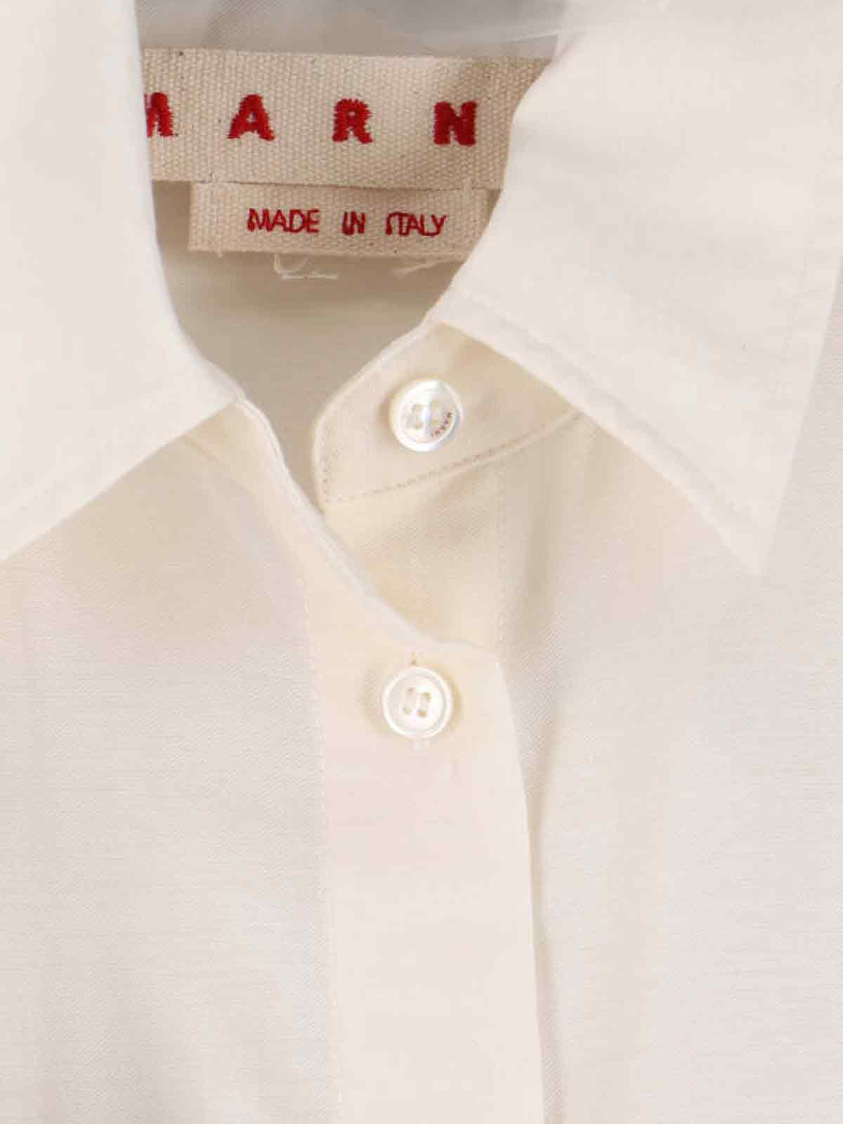 Marni Shirts White Primary Fabric: Cotton