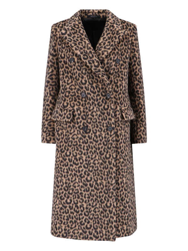 Tagliatore 45% Virgin Wool coat in brown