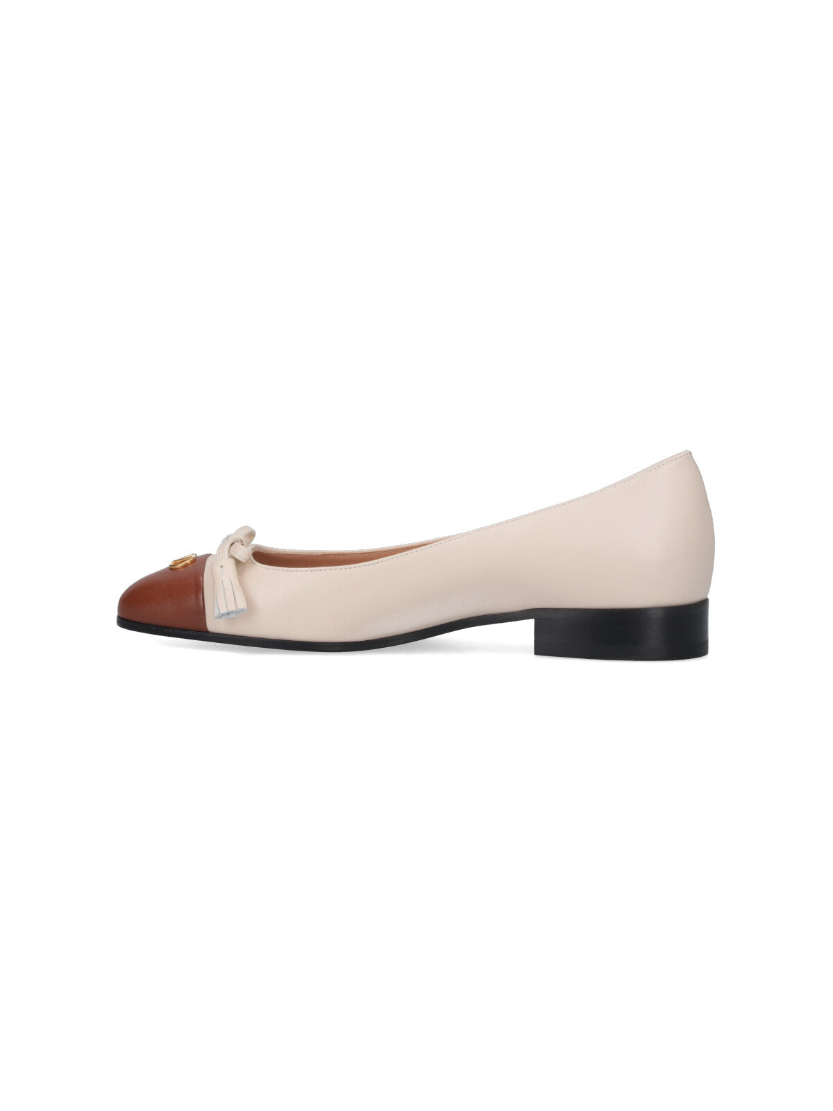 Valentino Garavani Flat shoes White Upper: Goat Leather