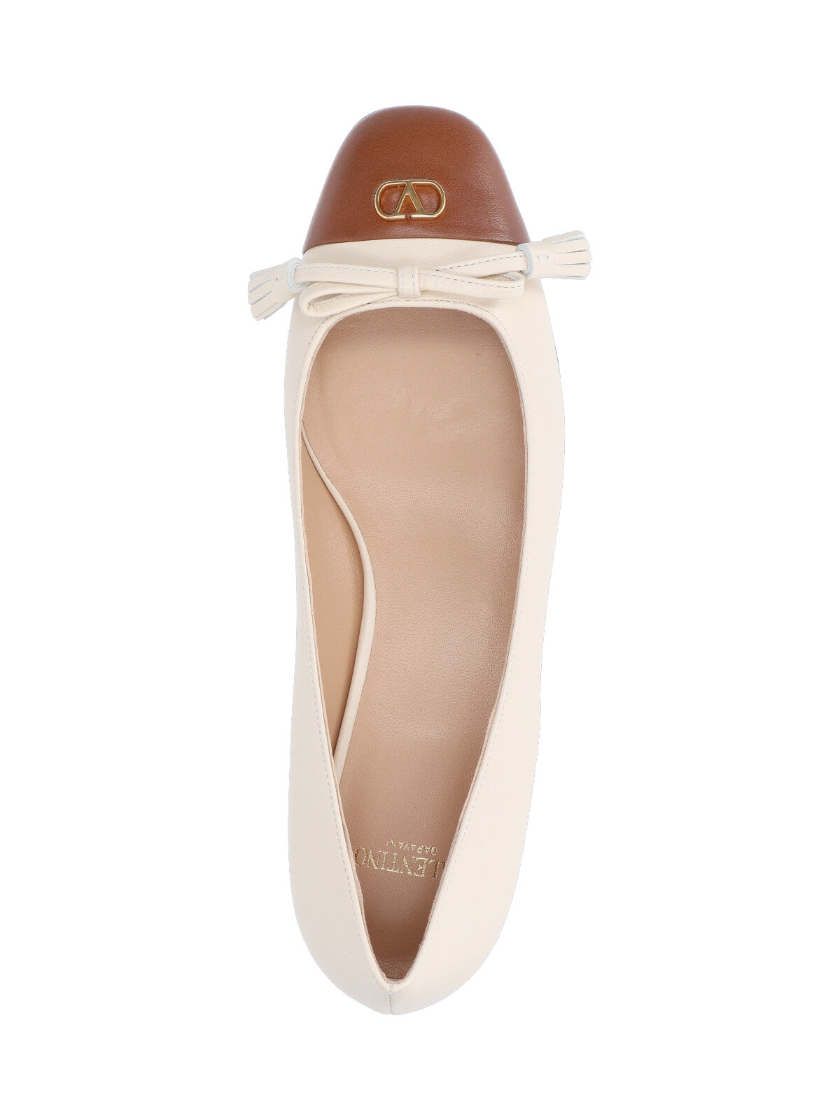 Valentino Garavani Flat shoes White Upper: Goat Leather
