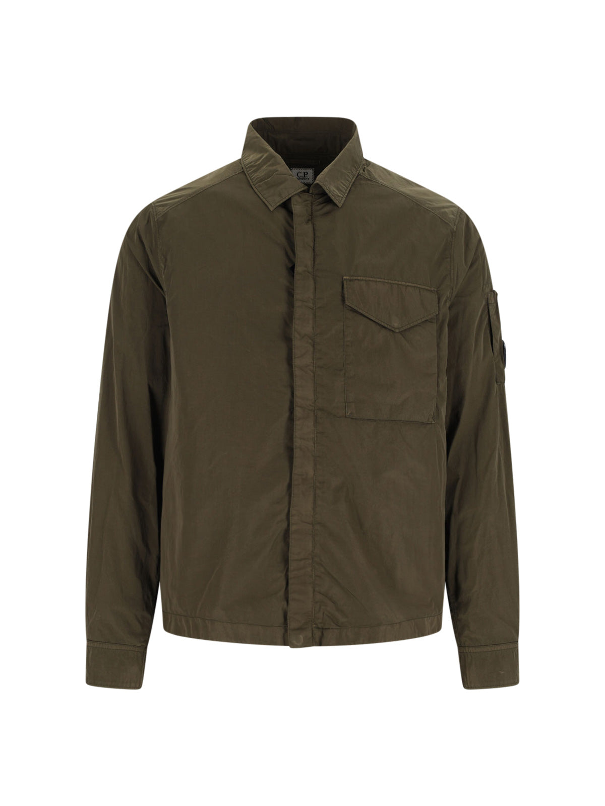 C.P. COMPANY Shirts Green Polyamide