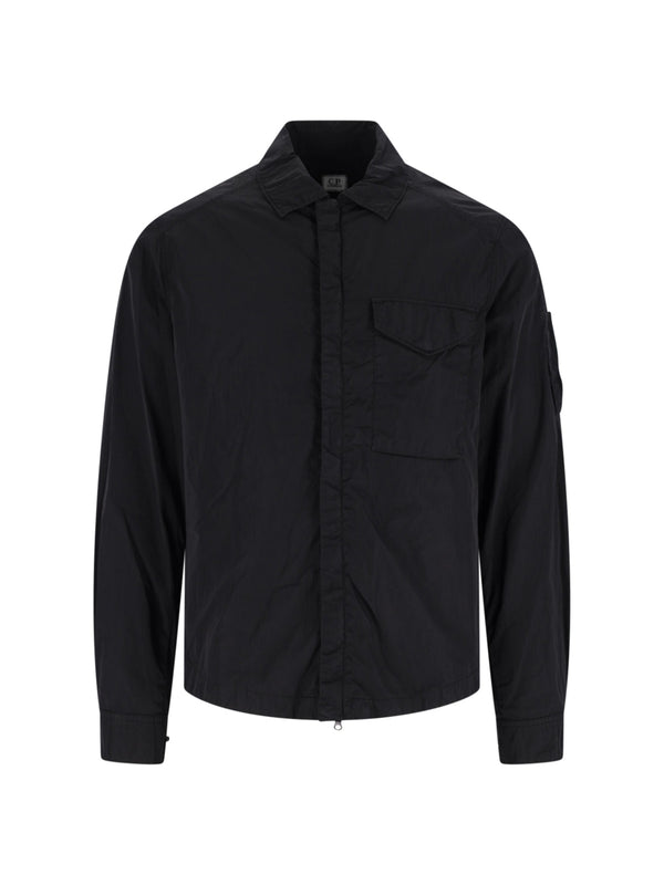 C.P. Company 100% polyamide shirt in black