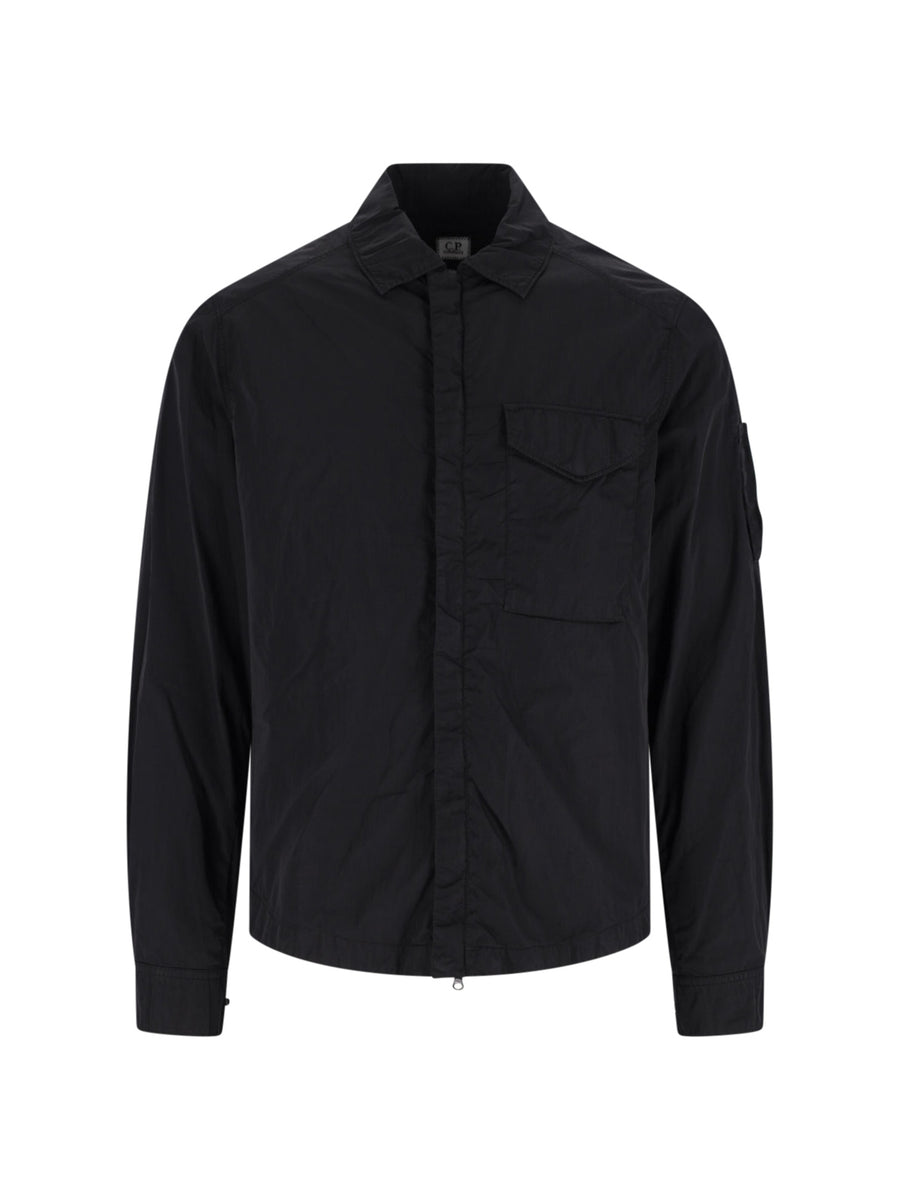 C.P. Company 100% polyamide shirt in black