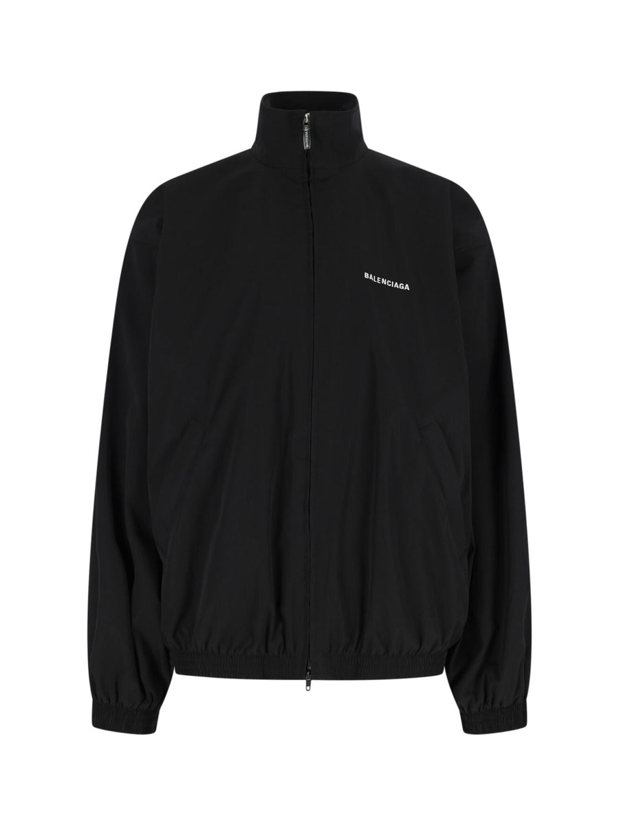 Balenciaga 100% polyester jacket in black