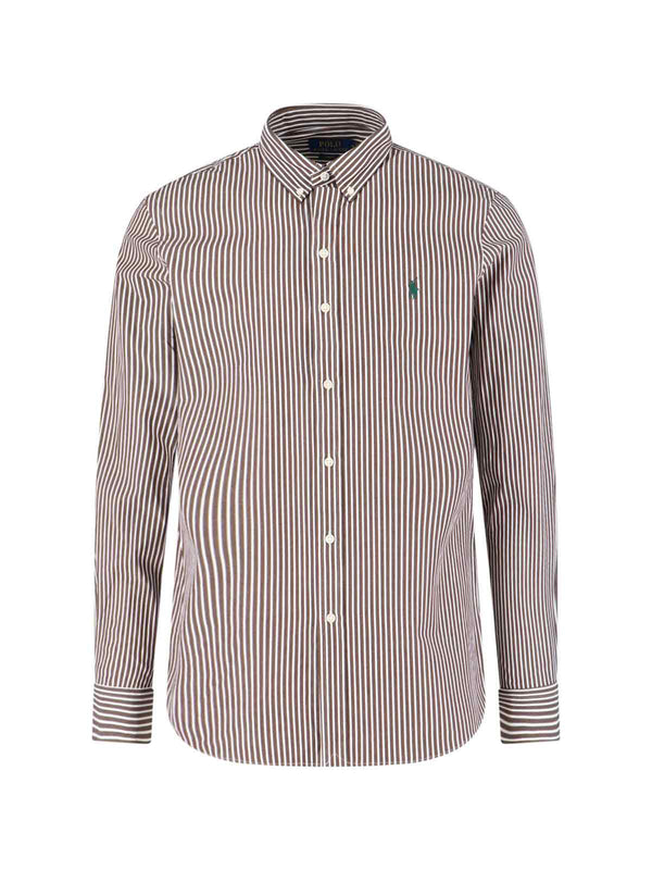 Polo Ralph Lauren 91% Cotton shirt in brown
