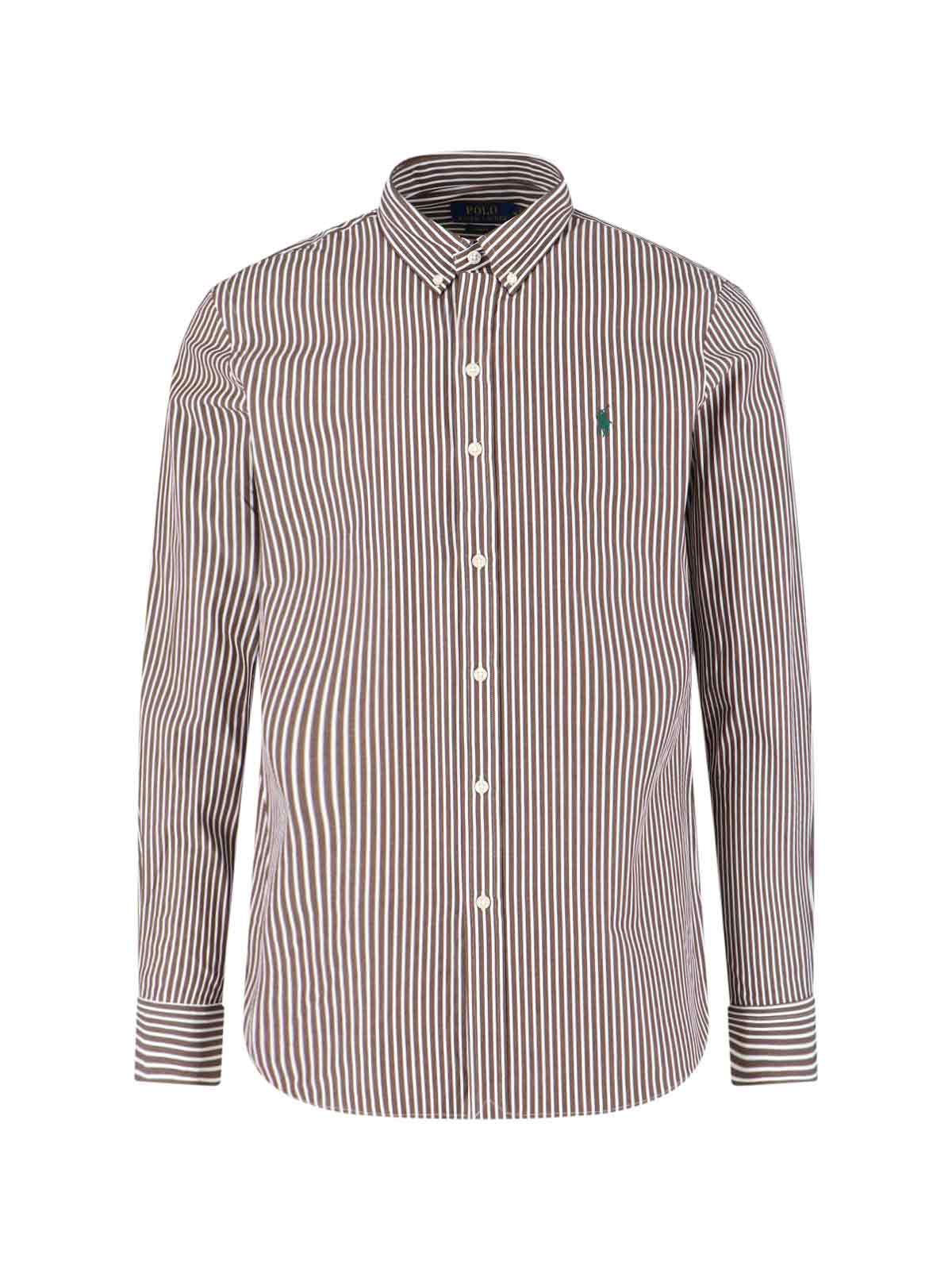 Polo Ralph Lauren Shirts Brown Cotton