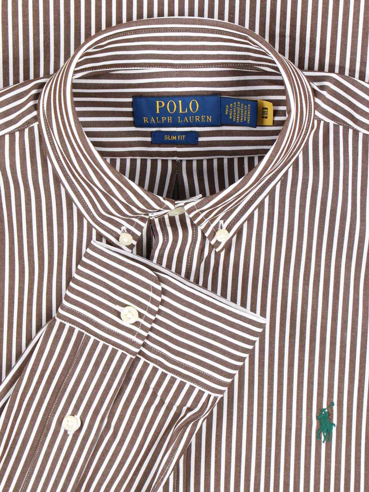 Polo Ralph Lauren Shirts Brown Cotton