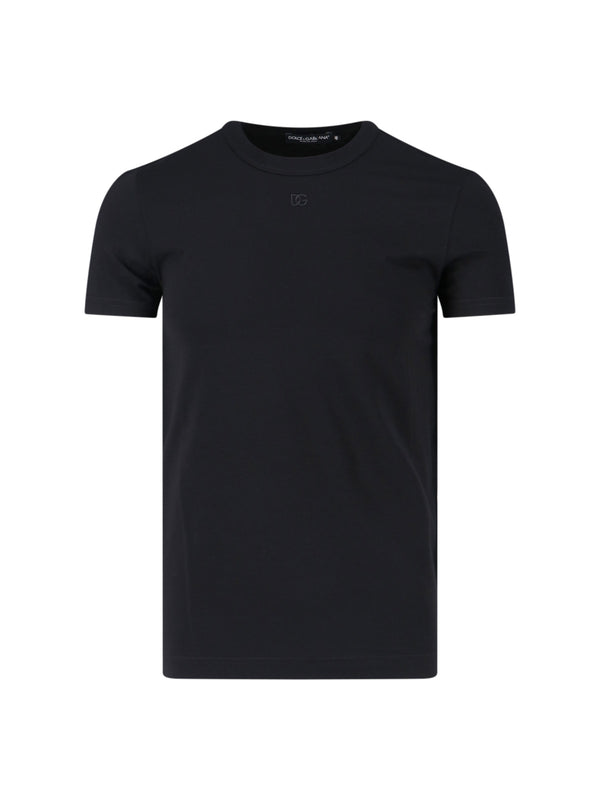 Dolce & Gabbana 90% Cotton t-shirt in black