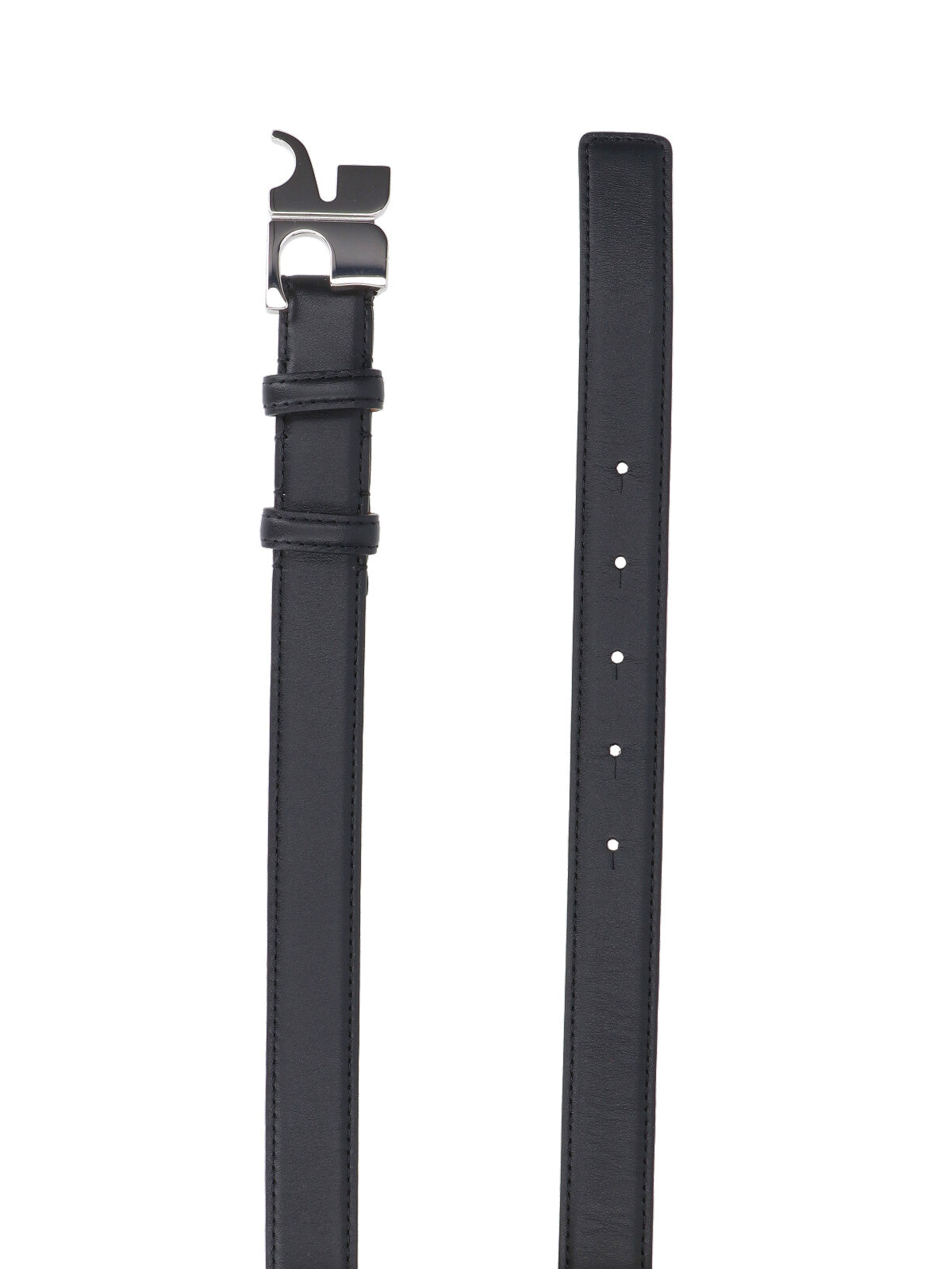 Courrèges Belts Black Main Fabric: Calf Leather