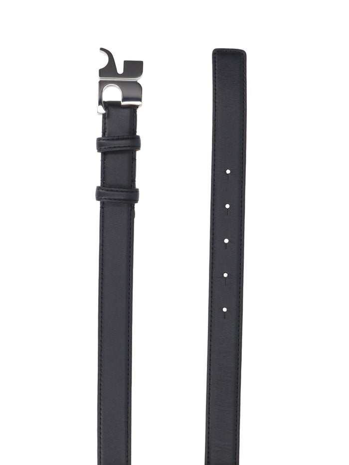 Courrèges Belts Black Main Fabric: Calf Leather
