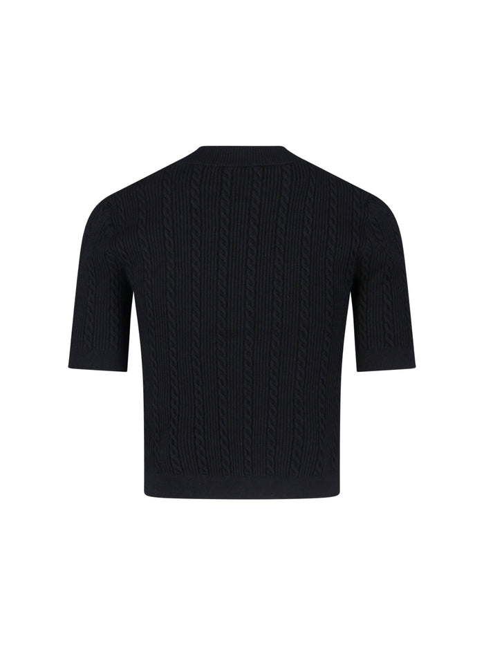 Balmain Sweaters Black Viscose