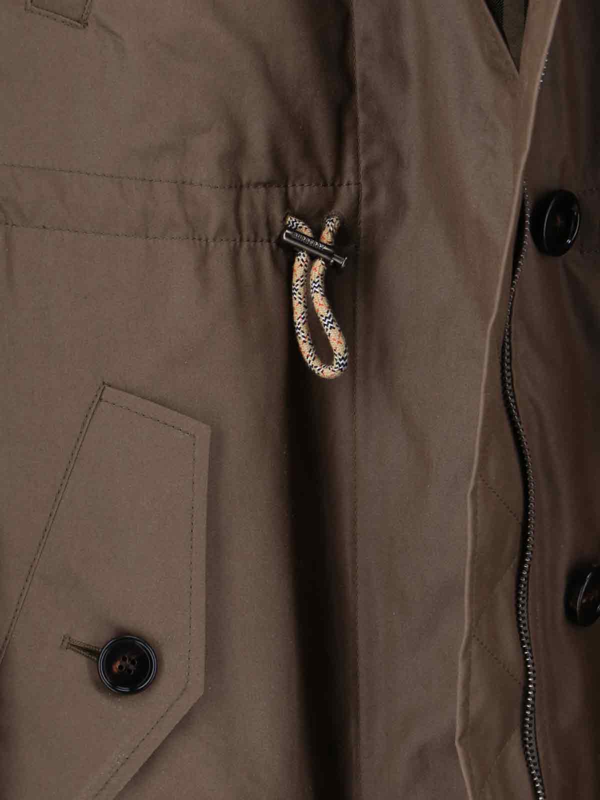Burberry Jackets Green Cotton