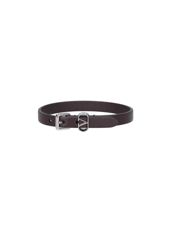 Valentino Garavani Bijoux Brown Calf Leather