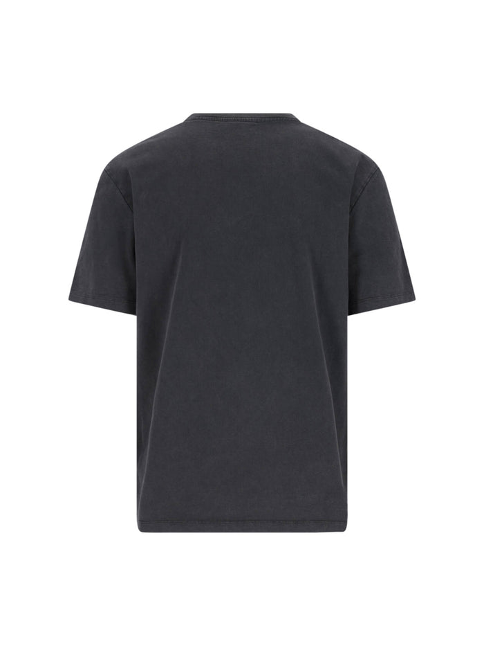 Balmain T-Shirts And Polos Grey Organic Cotton