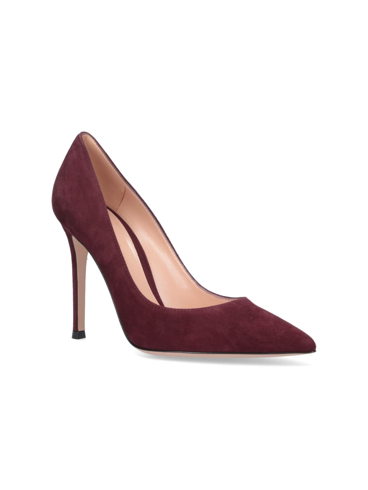 Gianvito Rossi With Heel Red Upper: Suede