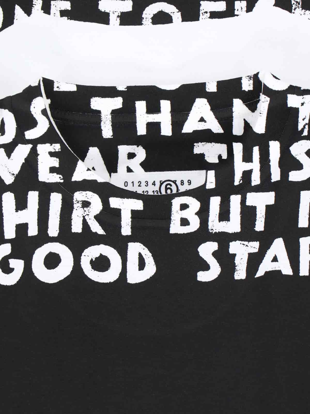 MM6 Maison Margiela T-shirts and Polos White Cotton