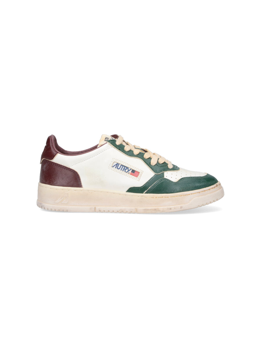 Autry Upper: 100% Cow Leather sneaker in white