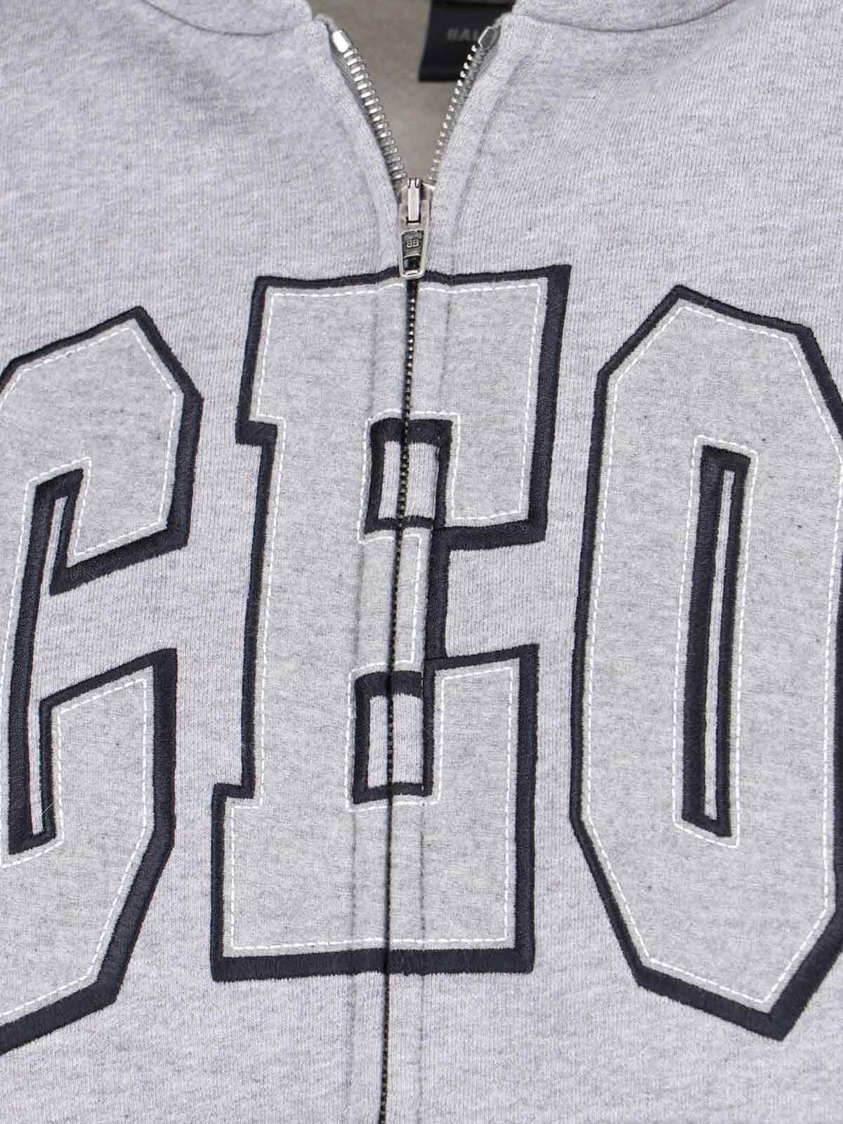 Balenciaga Sweaters Grey Cotton
