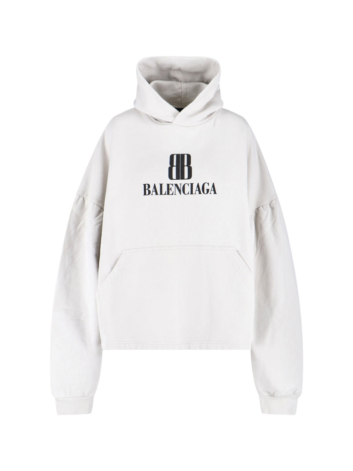 Balenciaga Sweaters White Cotton