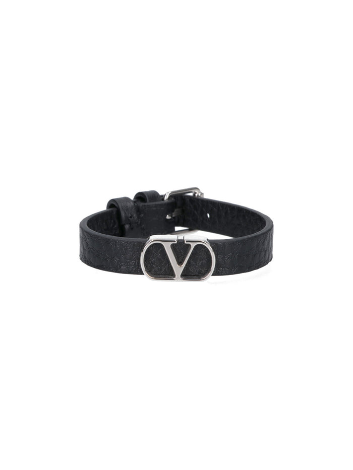 Valentino Garavani Bijoux Black Calf Leather