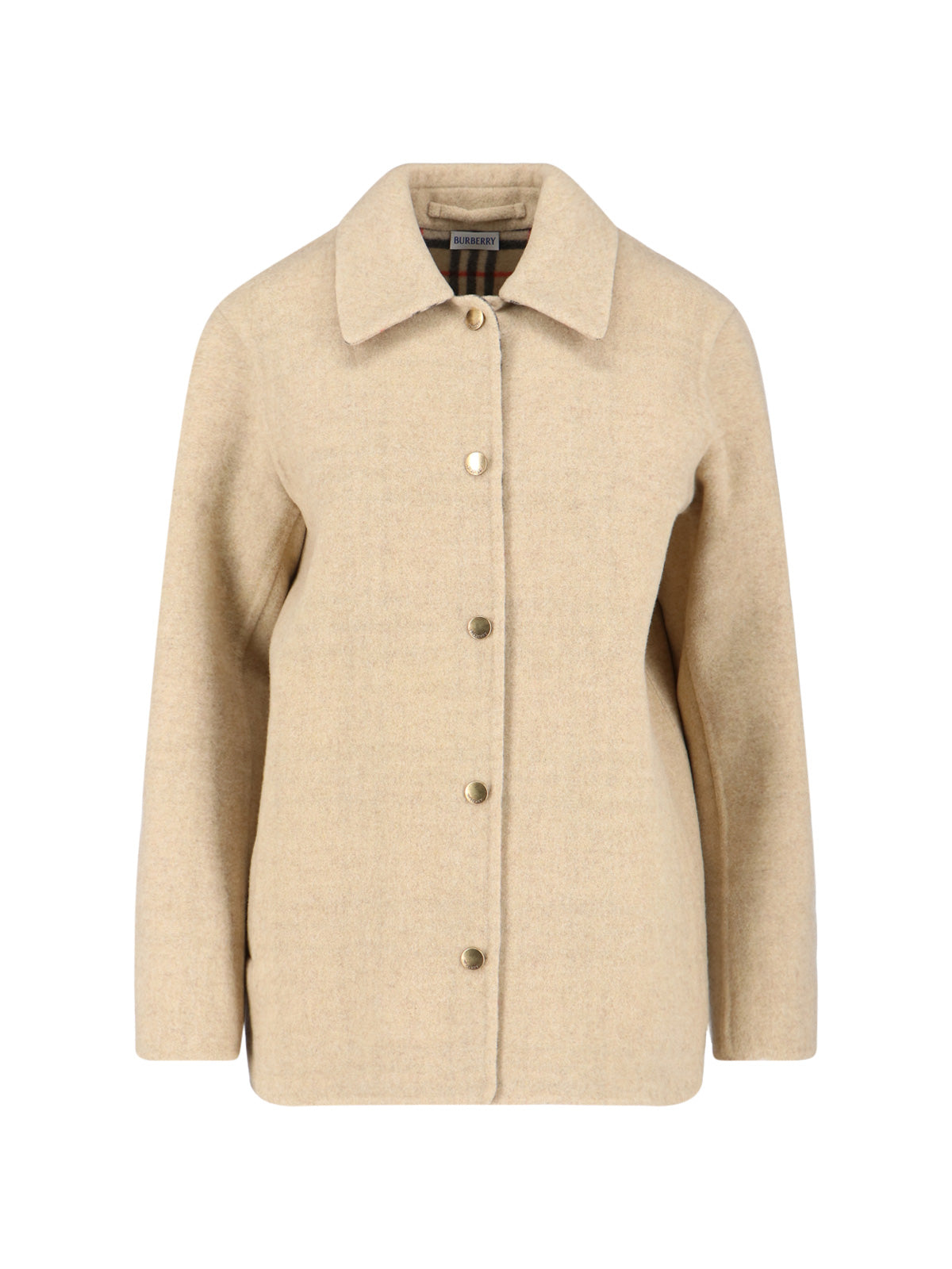 Burberry Jackets Beige Virgin Wool