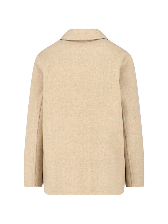Burberry Jackets Beige Virgin Wool